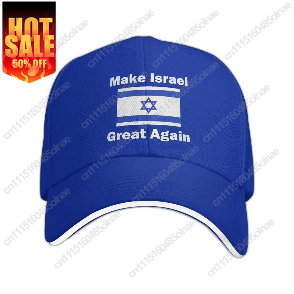 Men'S Fashion With Hat - Mode Unisex Israëlische Vlag Maak Israël