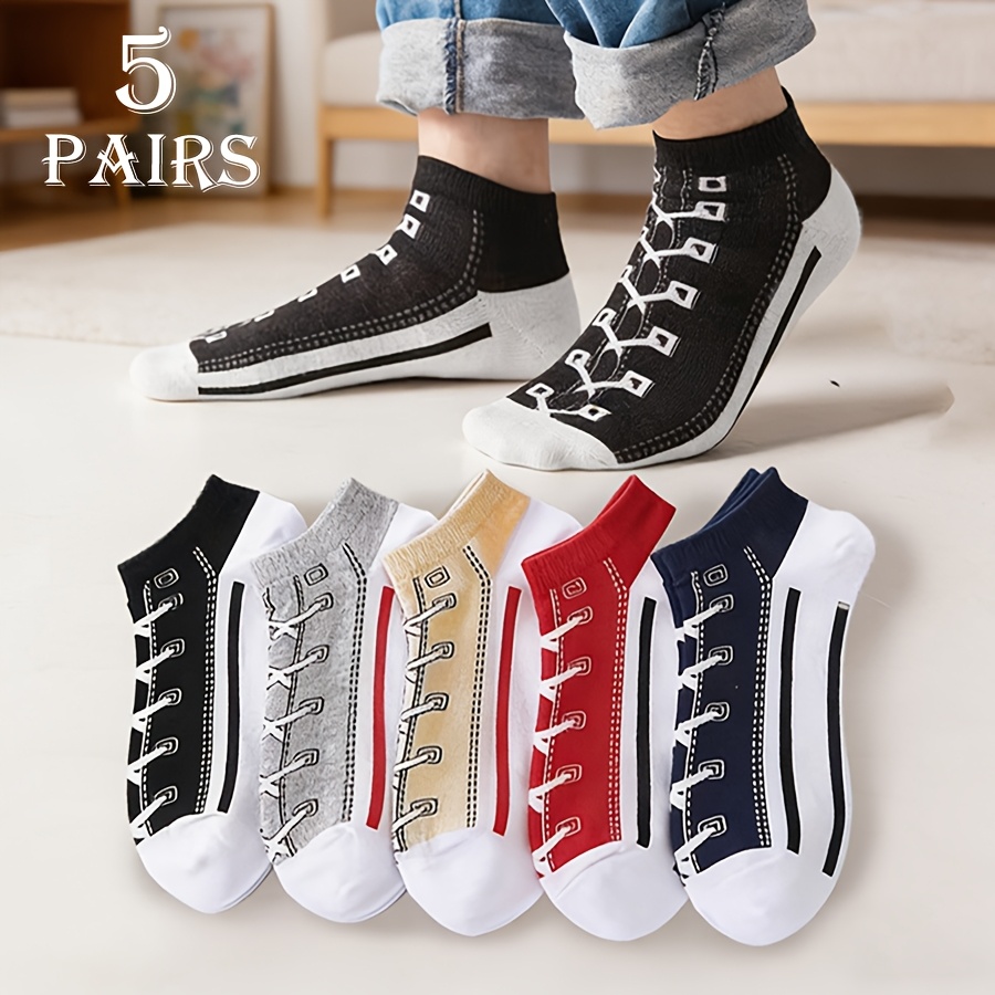Socks Ankle Men - 5 paar heren zomer dunne katoenen