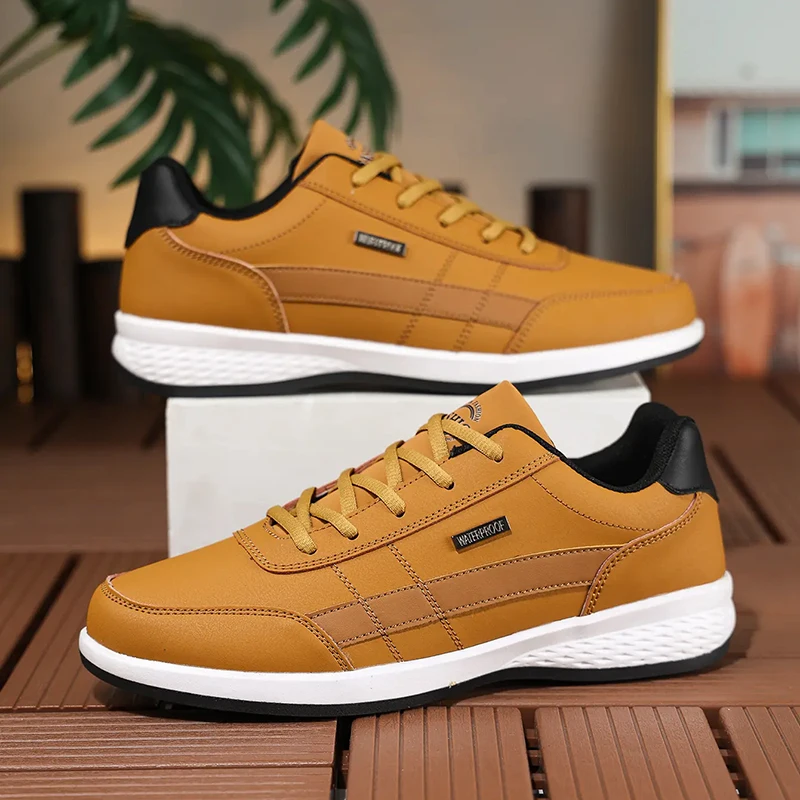 Leren PU Herenschoenen Sneaker - Mens Fashion Trainers recensie en prijs