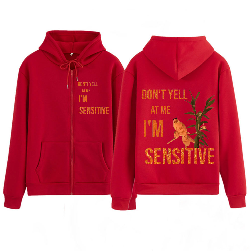 Marcus The Worm Schreeuw niet  - Mens Fashion Zip Up Hoodies recensie en prijs